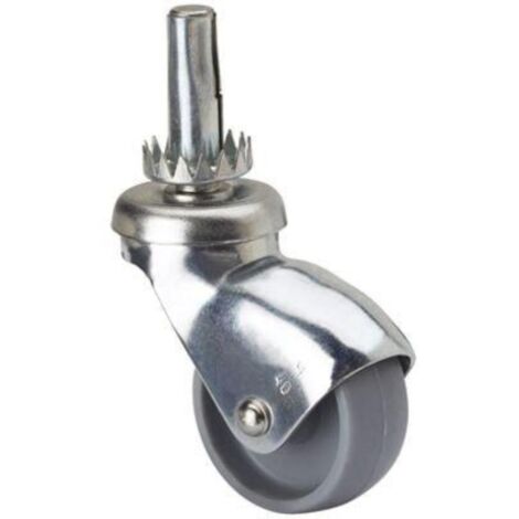 rueda giratora esp.lisa m10x33 capuchon p/madera 40hsr30-bp plastico gr.liso