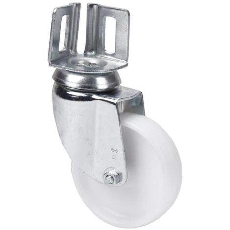 rueda giratora pletina angular 16bh60-bp plastico blanco eje liso