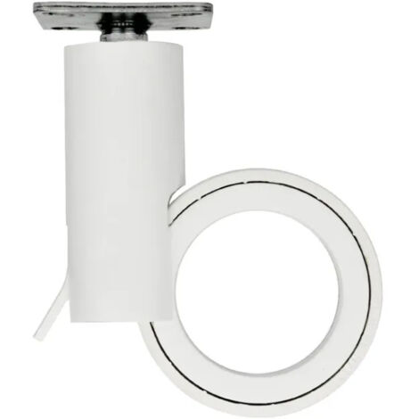 Rueda giratoria blanca, 47x47 mm, D. 65 x H.109 mm, distancia entre ejes 35x35mm