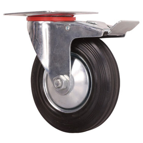 Rueda giratoria con freno 100mm 87322