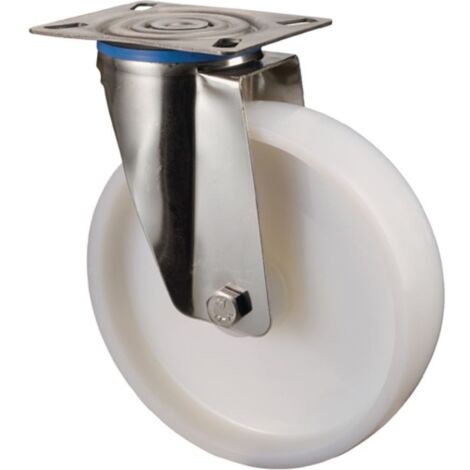 Rueda giratoria D.50mm Trgf.55kg Ku.Platte L60xW60mm BS ROLLEN