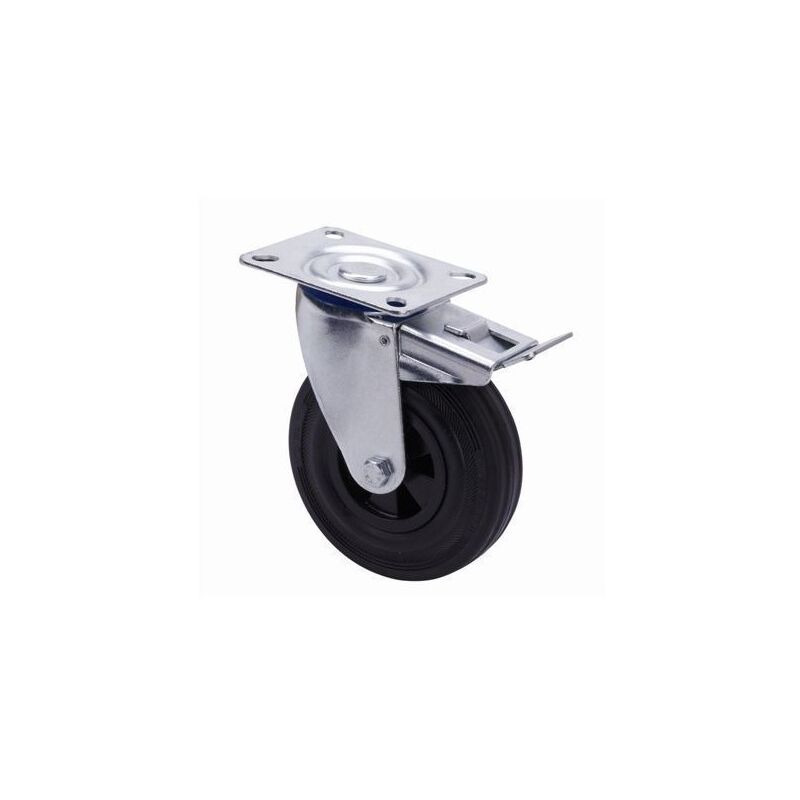 

Rueda Giratoria Con Freno 080Mm Tw0263 Pl. 060Kg Goma Ne Alex