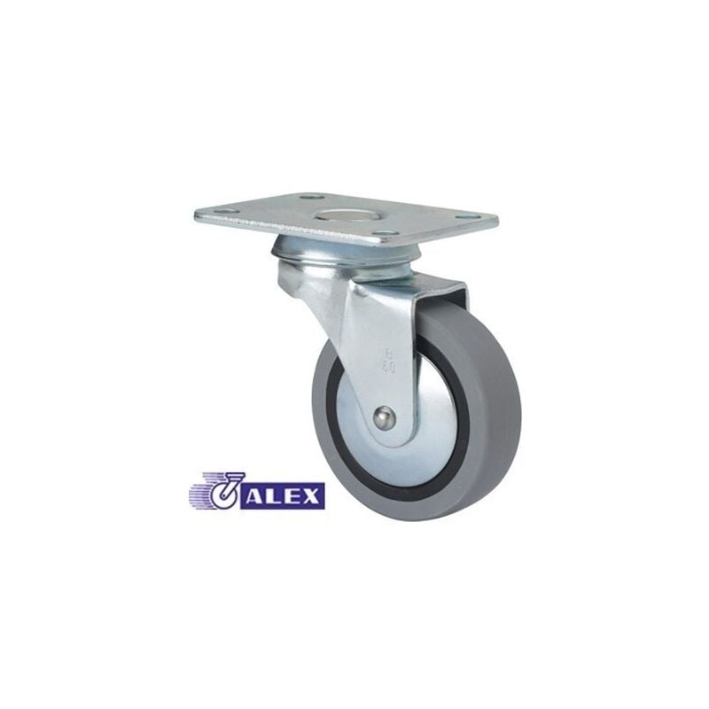 

Rueda Giratoria 040Mm 1-0216 Pl.070X055 017Kg.Liso Gom N/G Bd Pgi