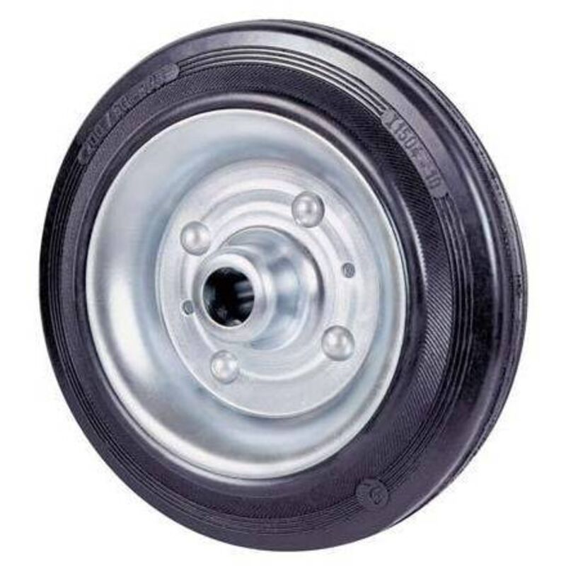 2,0 x RUOTA GOMMA NERA 112 AVO