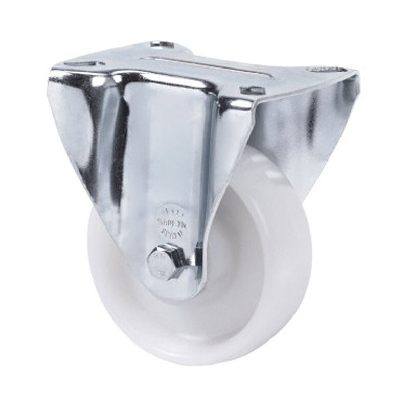 

Ruedas Alex - Rueda Industrial Horquilla Fija Munchen Nylon D- 40 Sin Freno - Blanco