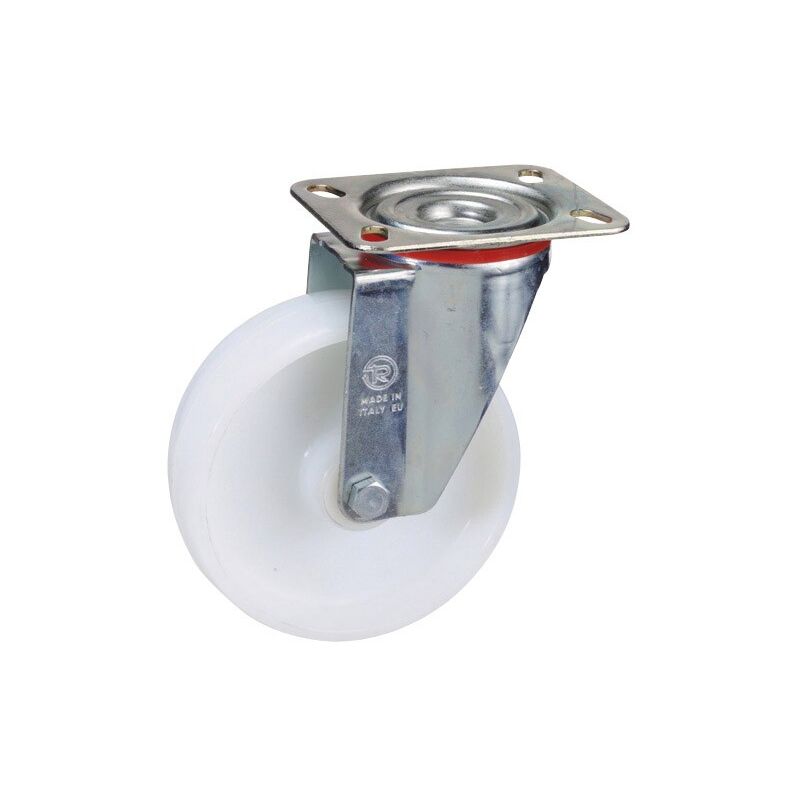 

Rueda industrial nylon placa 125 mm.