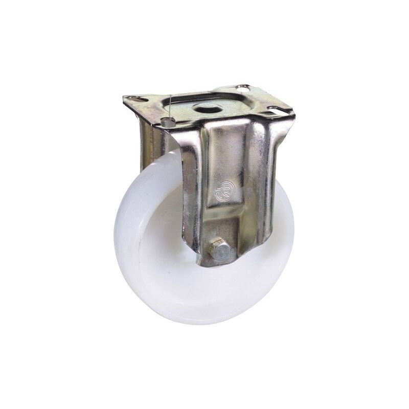 

Rueda industrial nylon placa fija 100 mm.