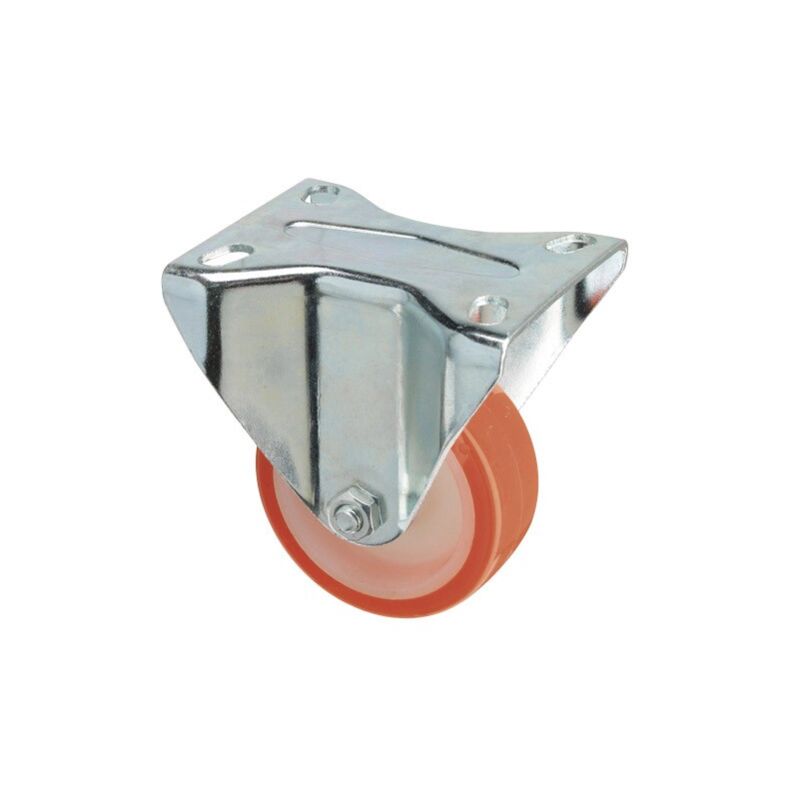 

Rueda industrial poliuretano fija 125 mm.