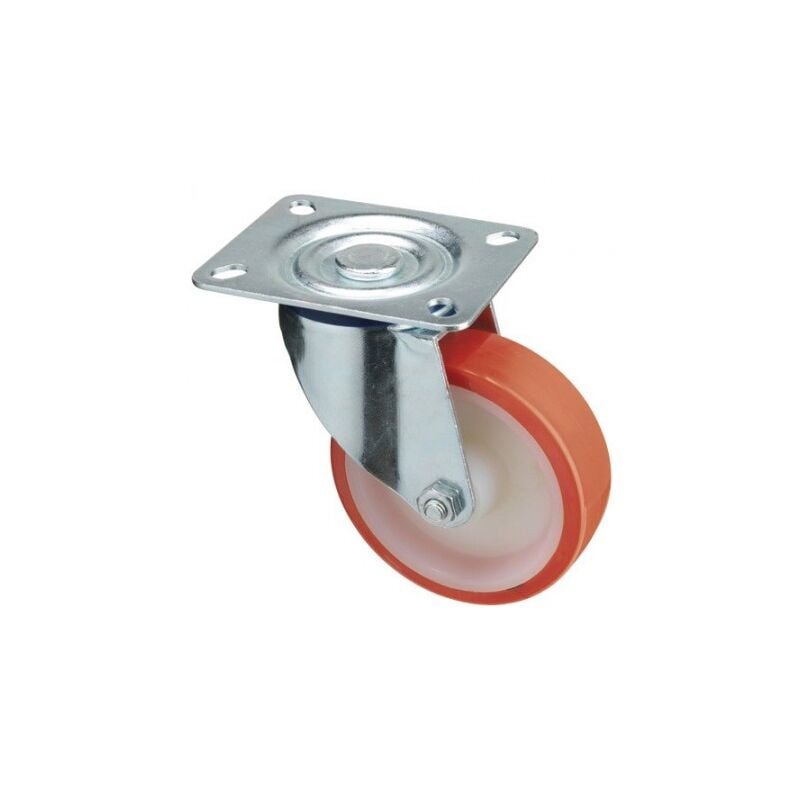 

Rueda industrial poliuretano placa 100 mm.