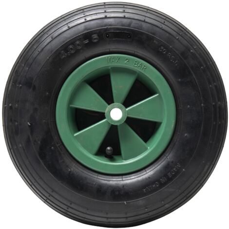 Rueda inflable verde WERKA PRO  325x85  Abertura 16mm