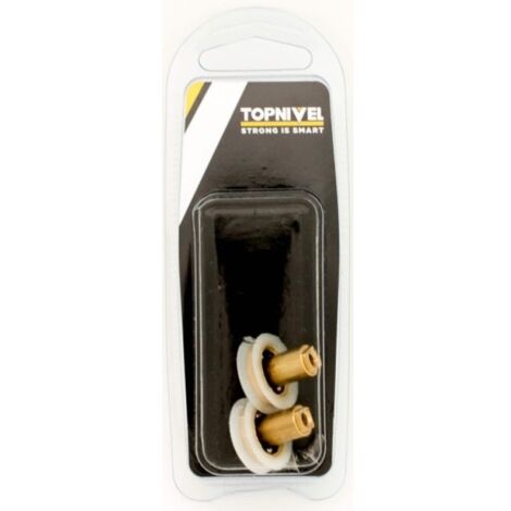 Rueda mampara rodamiento metalico 22mm nv107612 con tornillo