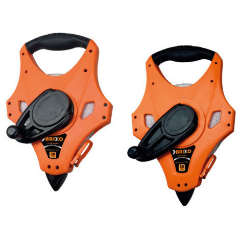 Rueda métrica Brixo Pro 30 m – Cinta de fibra de vidrio con funda de ABS para uso profesional