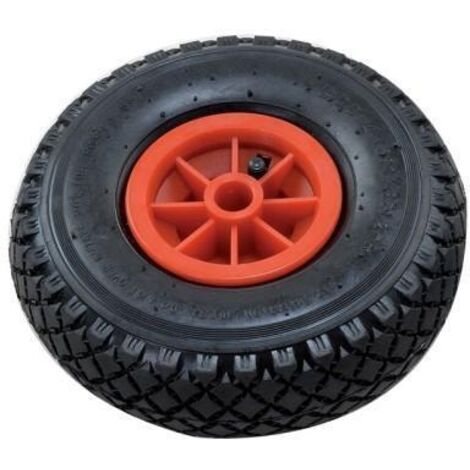 Rueda neumática GIERRA llanta de plástico 8" diámetro, carga 150 kg.