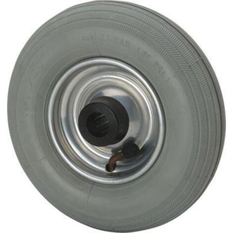 rueda neumatica gris rilr200-20-60 nucleo metalico eje rodillos