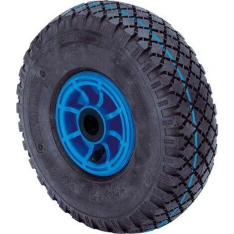 rueda neumatica ripr260-20-75 nucleo poliamix azul eje rodillos