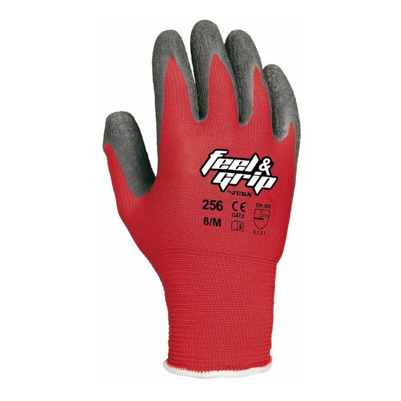 

Guante Feel&Grip Nylon Latex Rojo 9