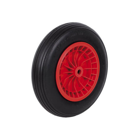 Rueda para carretilla de obra con rodamiento para pesos de hasta 120 kg 09402706