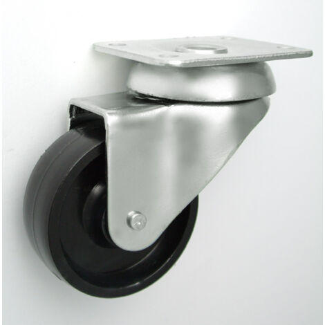 Rueda para muebles de plástico con carcasa giratoria de 50 mm M52B - KL050 SKR