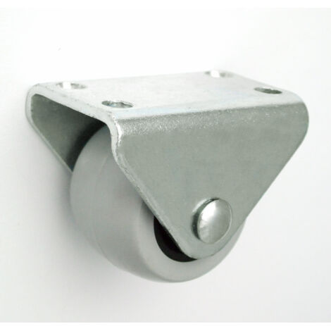 Rueda para muebles de plástico y caucho de 30 mm con carcasa fija M33T - KL030 STA G