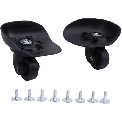 Rueda universal para maleta con rodamientos de bolas silenciosos y duraderos y fácil montaje.