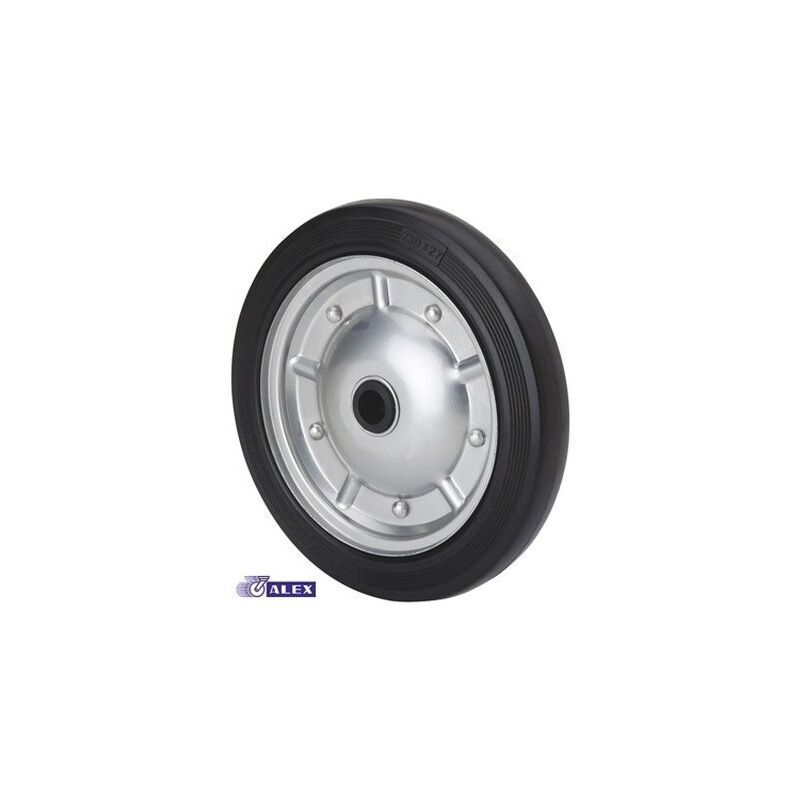 

Ruedas Alex - Rueda Fija Maciza 200mm 2-0209 B/20x44 160kg.rod B/goma Neg