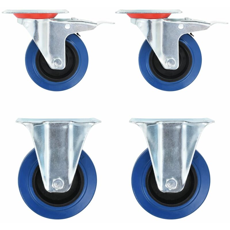 

vidaXL Ruedas 12 unidades 100 mm