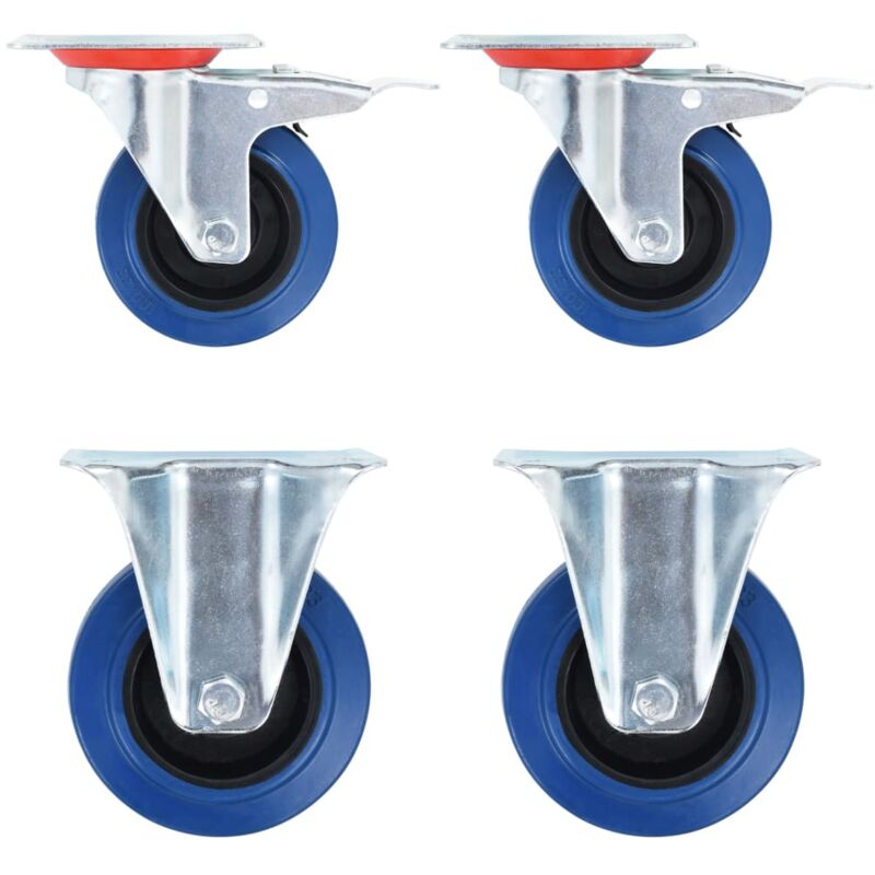 

vidaXL Ruedas 16 unidades 100 mm