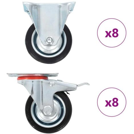 Ruedas 16 unidades 75 mm
