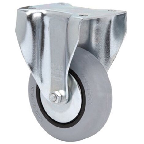 RUEDAS ALEX rueda fija  17bh60cp-pgia poliamix-goma gris eje liso