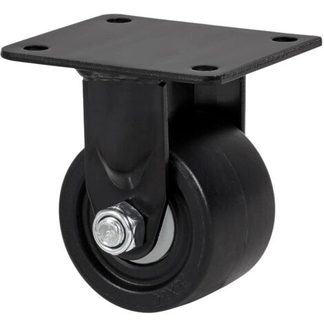RUEDAS ALEX rueda fija  17lp50-knb nylon negro extrafuerte eje bolas