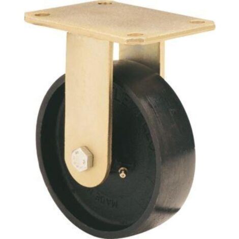 RUEDAS ALEX rueda fija  17sl200-ci hierro fundido eje liso , Descripción
Ruedas de acero, especialmente indicada para soportar altas cargas hasta 600 Kg.
Se aplica en hornos que soportan altas tempera