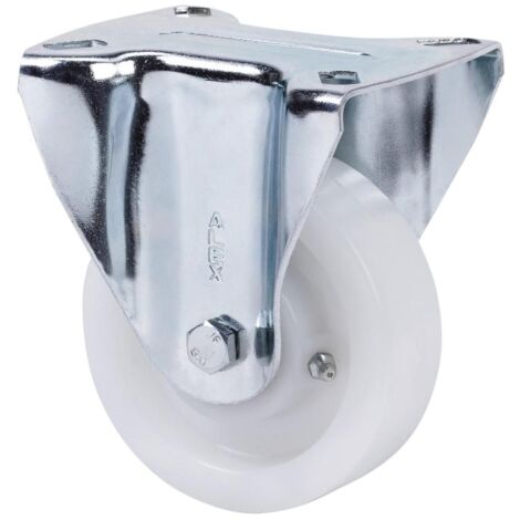 RUEDAS ALEX rueda fija  17tv200-ftb nylon blanco extrafuerte eje bolas