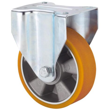 RUEDAS ALEX rueda fija  17zv200-aub aluminio-poliur.naranja eje bolas
