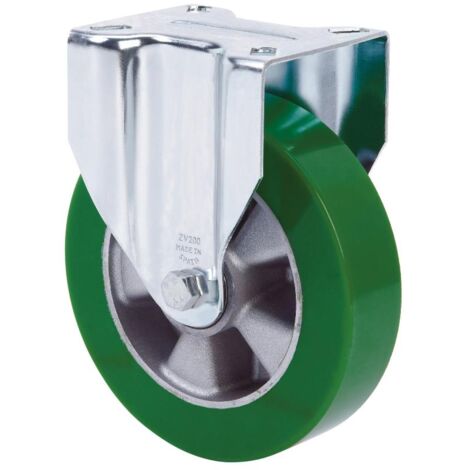 RUEDAS ALEX rueda fija  17zv200-augb aluminio-poliur.verde eje bolas
