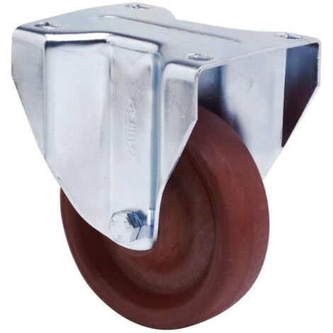 RUEDAS ALEX rueda fija  17zvl100-td resina marron eje liso , Descripción
Ruedas de resina extrafuerte, especialmente indicada para soportar altas temperaturas de hasta 200º y cargas hasta 400 Kg.
Se a