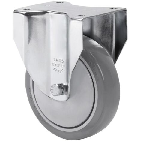 RUEDAS ALEX rueda fija  17zvl100cp-pgaisb goma gris eje bolas