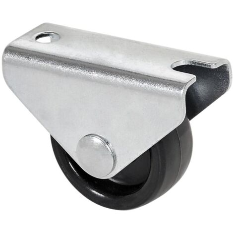 RUEDAS ALEX rueda fija  416-030-2 poliamix negro eje liso , Descripción
Ruedas de polipropileno especialmente indicada para soportar cargas hasta 45 Kg.
Se aplica en expositores, muebles, percheros, v