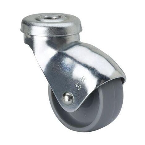 RUEDAS ALEX rueda giratora agujero m8 21hsr30-bp plastico gris eje liso
