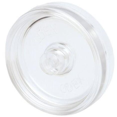 RUEDAS ALEX rueda slc62-10-27 policarbonato transparente eje liso