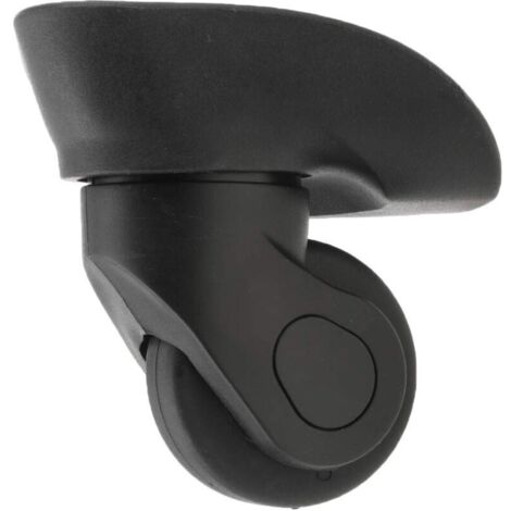 Ruedas de repuesto para maleta con giro de 360°, color negro, tamaño pequeño, W041, juego de maletas