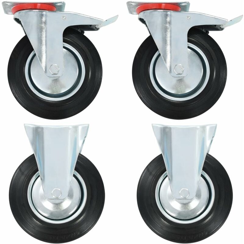 

Ruedas de transporte 4 unidades 200 mm