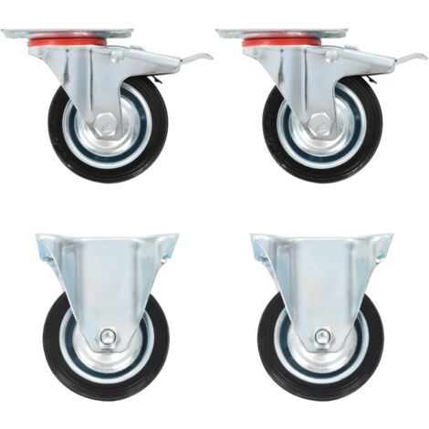 Ruedas de transporte 4 unidades 75 mm vidaXL444272