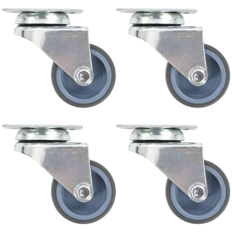 

Ruedas dobles giratorias 12 unidades 50 mm