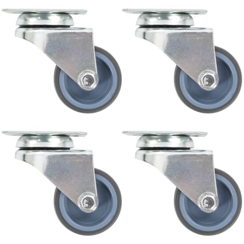 

Ruedas dobles giratorias 8 unidades 50 mm