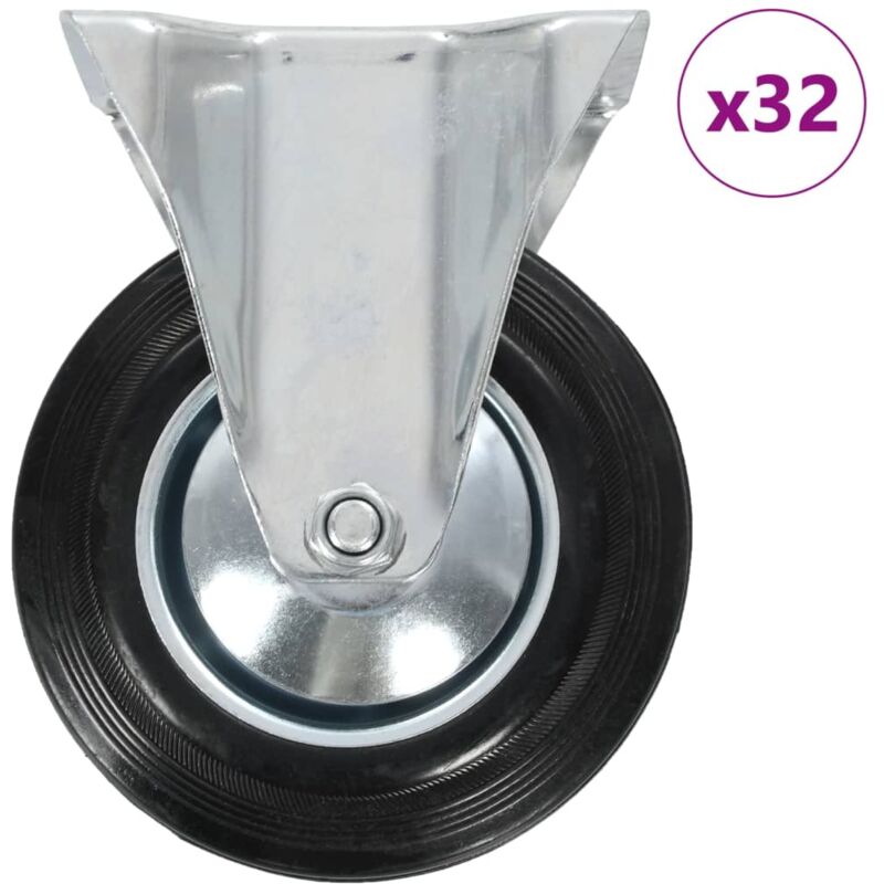 

vidaXL Ruedas fijas 32 unidades 160 mm