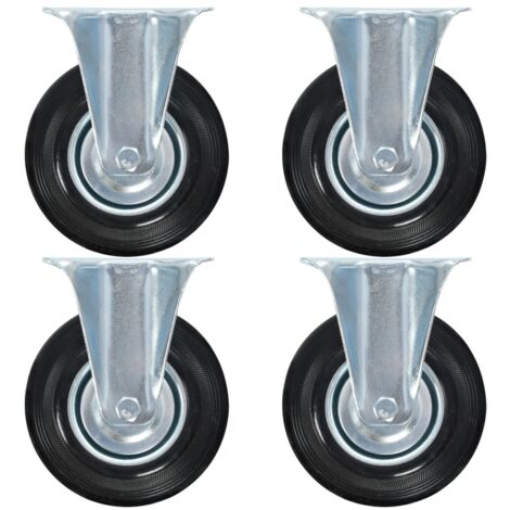 Ruedas fijas 4 unidades 125 mm vidaXL