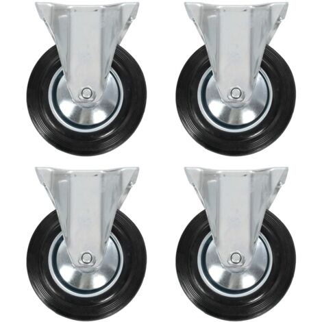 Ruedas fijas 4 unidades 160 mm vidaXL