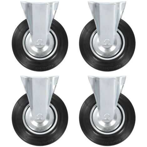 Ruedas fijas 4 unidades 200 mm vidaXL