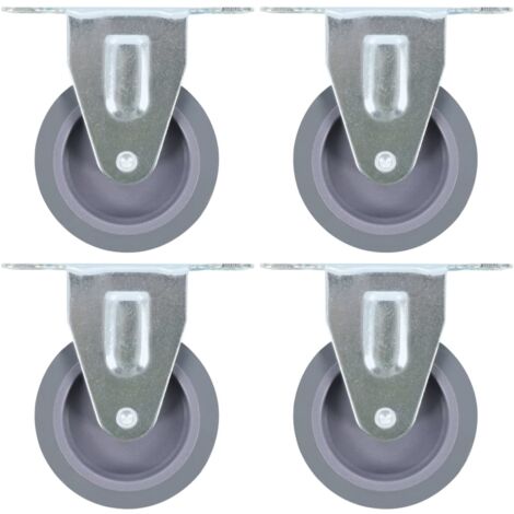 Ruedas fijas 4 unidades 75 mm vidaXL
