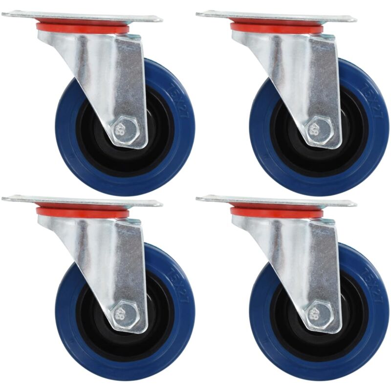 

vidaXL Ruedas giratorias 12 unidades 75 mm
